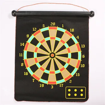 

12/15/17 Inches Magnetic Dart Board Darts Suit Double Sided Flocking Dartboards Darts Plate Of Safety Dart Safety Game Board Toy