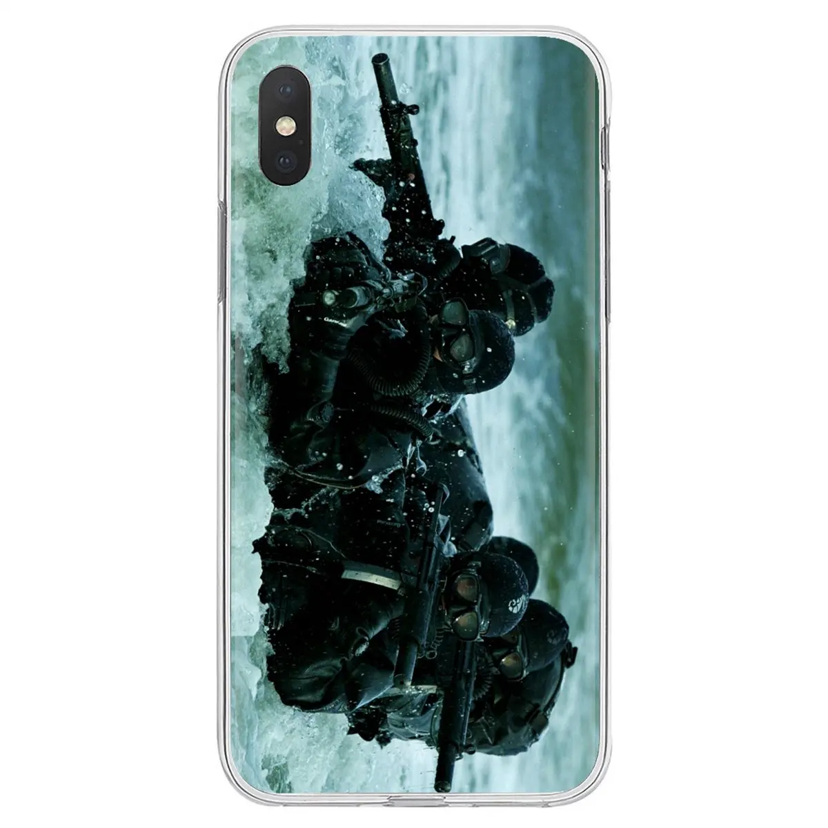 Флаг США с логотипом команды SEAL для iPhone 11 Pro 4 4S 5 5S SE 5C 6 6S 7 8 X XR XS Plus Max iPod Touch мягкий