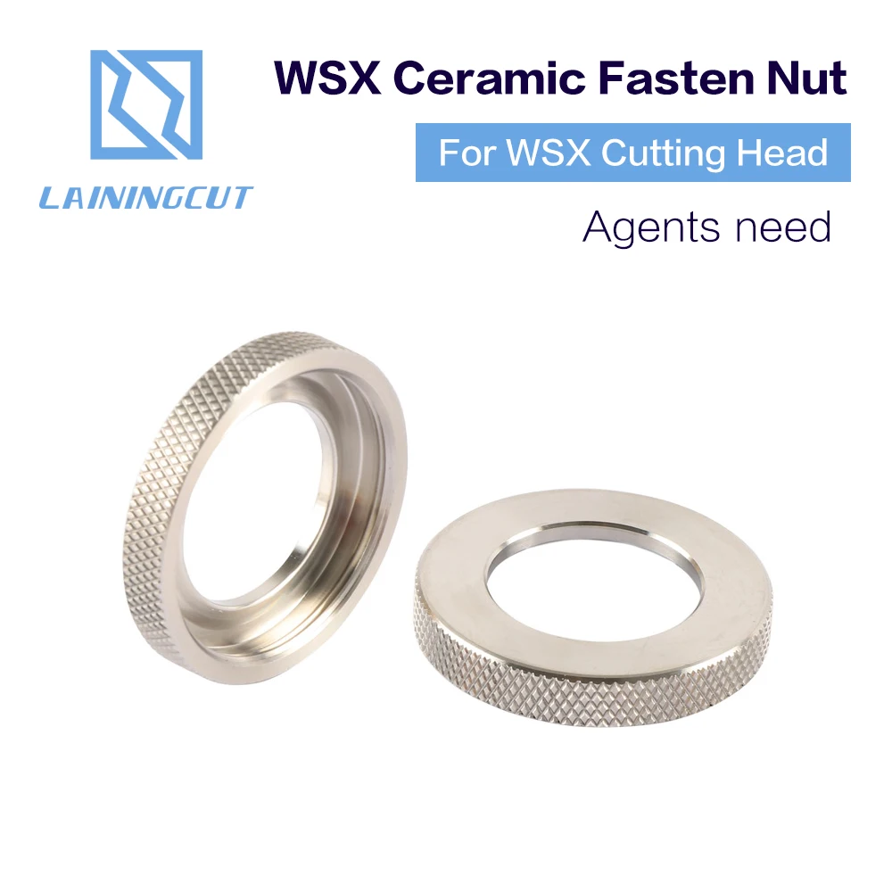 

LSKCSH WSX Laser Ceramic Fasten Nut Lock Nut Fiber Laser Head Parts Nozzle Connector for precitec NC30 TRA Factory Wholesale