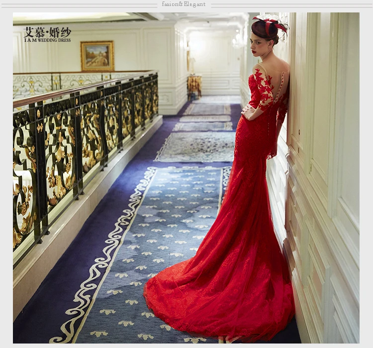 Robe de soiree vestidos, длинное, кружевное, с аппликацией, Русалка, вечернее, выпускное, официальное платье,, сексуальное, просвечивающее, платья для матери невесты