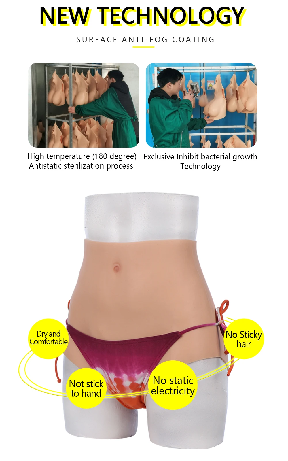 High End Realistic Silicone Penetrable Fake Vagina Panties Underwear 7th Generation No Oil No Fade Crossdresser Sissy crossdressing (4)