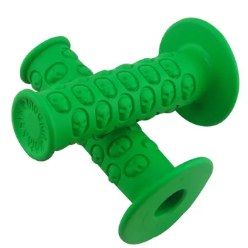 

green Skull Motorcycle Handlebar Soft Rubber Hand Grips Flame 7/8'' XCDR