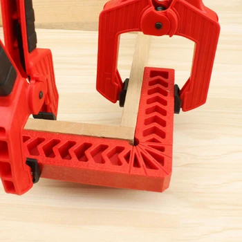 

Plastic Right angle ruler Tool L Shape Corner 90 Degree Clamps Straight Edge Red