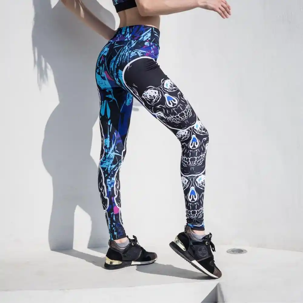skeleton running tights