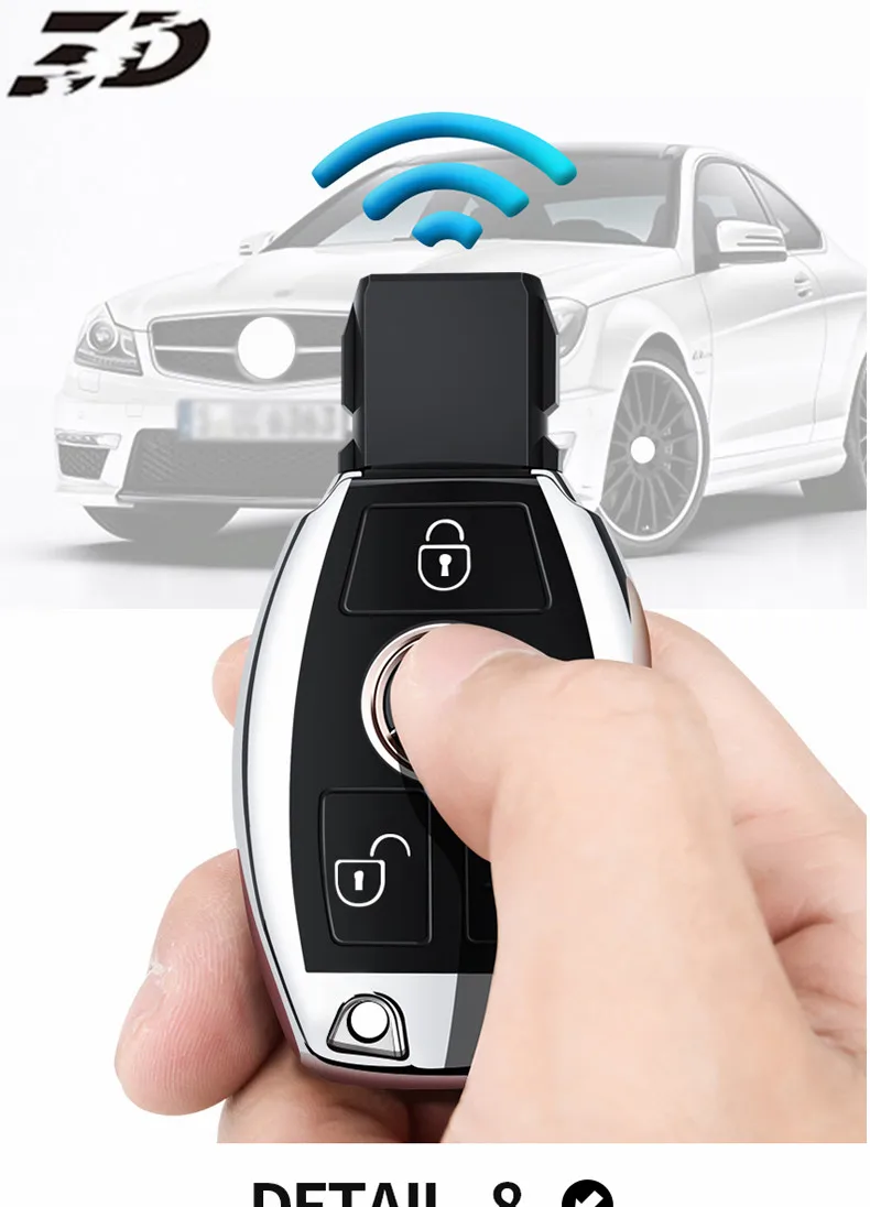 ТПУ чехол для автомобильных ключей, защитный чехол для mercedes benz, аксессуары w204, w210, A, B, R, G, класс GLK, GLA, E200, E200L, W176