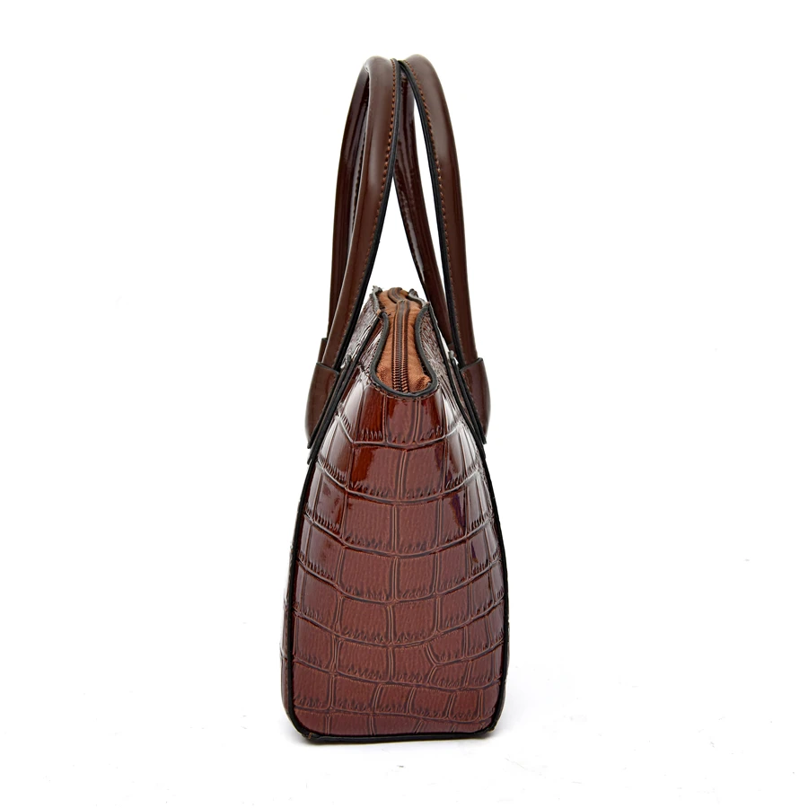 Высококачественные Женские Сумки из искусственной кожи, модные женские сумки, 6 шт. в комплекте, сумка на плечо, роскошная дизайнерская крокодиловая женская сумка для покупок