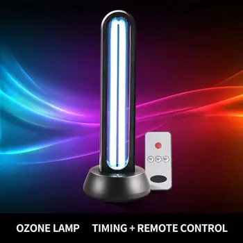

UV Quartz Bactericidal Lamp Disinfection Ozone Sterilizer Light Home Sterilization Ultraviolet Tube Lamps 38W Timing Function