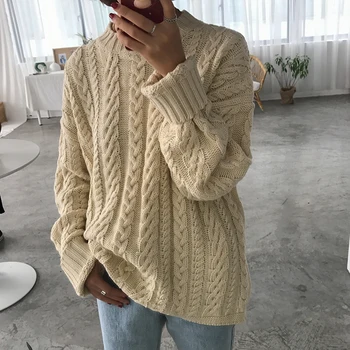 

Casual Vintage Loose Sweater Women's Sweaters Cute Japanese Kawaii Ulzzang Female Korean Harajuku Punk Clothing For Women