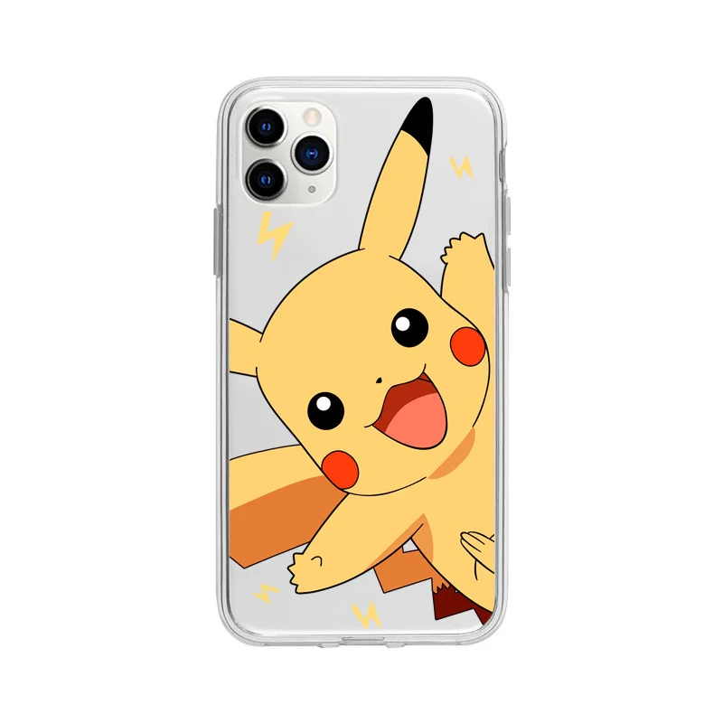 Cartoon Pockets Monsters Pokemons Cover Case For iPhone X XS Max XR 8 7 6 Plus soft Silicon TPU lightnings coque