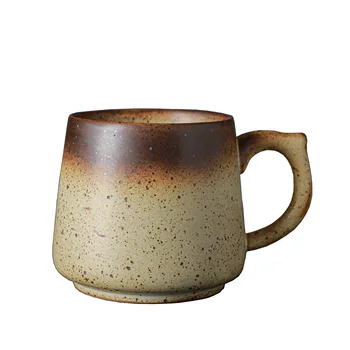 

Ceramic Mug Japanese Style Coarse Pottery Cup Retro Domestic Coffee Cup Creative Glass Breakfast Cup Ceramic Gift Cup
