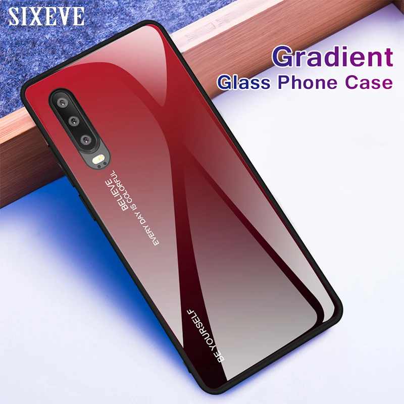 Чехол из закаленного стекла для huawei P20 Lite P30 mate 10 20 Pro P Smart Honor 9 Enjoy 7s роскошный