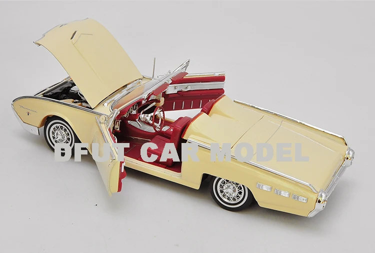1:18 сплав игрушка Tbird 1962 путешествия издание автомобиль модель детских игрушечных автомобилей авторизованный игрушки для детей