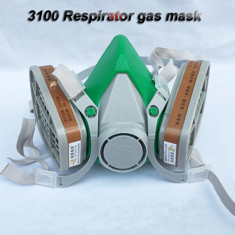 

The New 3100 Respirator gas mask Silica gel Self-priming high quality Protective mask For formaldehyde Spray paint Gas mask