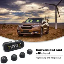 Беспроводная система мониторинга давления в шинах на солнечной батарее внешний инструмент обнаружения давления на лобовое стекло