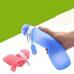 Креативная силиконовая складная чашка для воды для путешествий на открытом воздухе телескопическая бутылка для воды для детей Спортивная