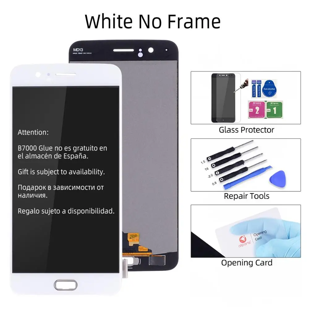 5.5" AMOLED ЖК-дисплей для Oneplus 5 Дисплей Сенсорный экран с заменой рамка для OnePlus 5 Дисплей A5000 One Plus 5 ЖК-дисплей - Цвет: No Frame White