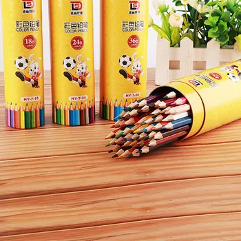 

12/18/24/36 Color Children Color Lead Pencil Graffiti Brush Art Painting Student Stationery School Supplies Oil Color Pencil Set