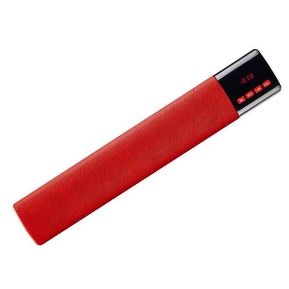 Красный Bluetooth динамик стерео бас Поддержка колонок tf/FM power Bank беспроводной динамик s для ПК ноутбук планшет смартфоны - Цвет: Красный