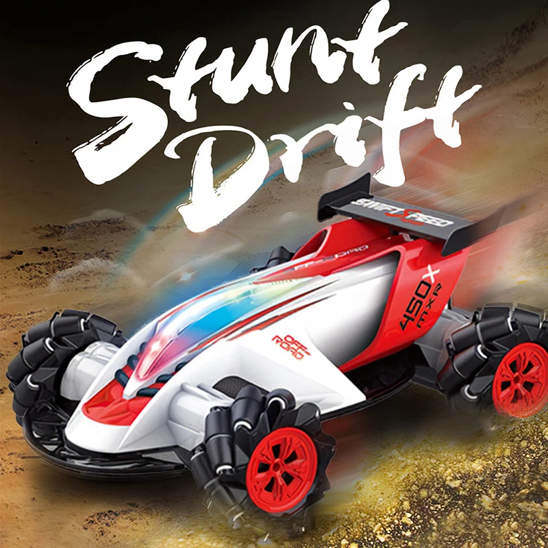 

4WD Off-road RC Car Toy 1/10 Stunt Tire Drift 360 Degree Spin Racing Vehicle Gift JT-889