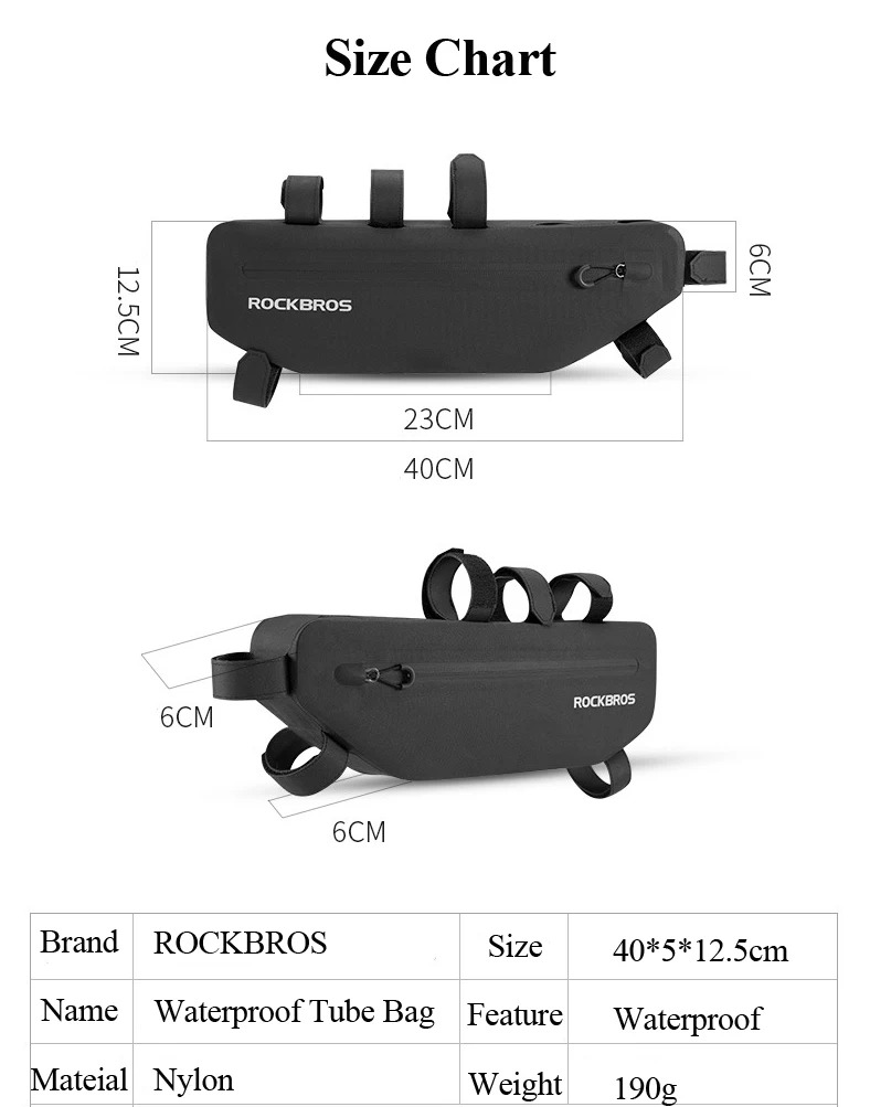 Rockbros велосипедная сумка, рама для велосипеда, велосипедная сумка, водонепроницаемая, MTB дорожный, велосипедные паньеры, передняя Передняя, велосипедные аксессуары сумка