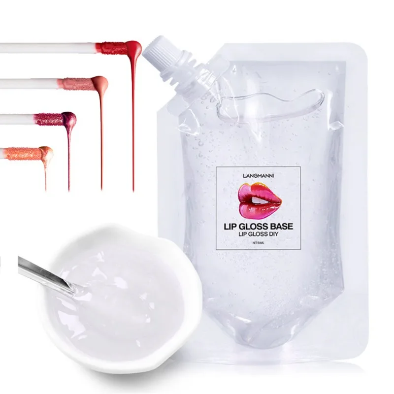 DIY Clear Lip Gloss Base gel Oil DIY Moisturizing Lipstick Material Base Gel for Lip Gloss Base Handmade Lip Balms Makeup