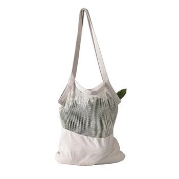 

Reusable Mesh Bag String Shopping Bag Reusable Fruit Storage Handbag Totes Portable Women Shopping