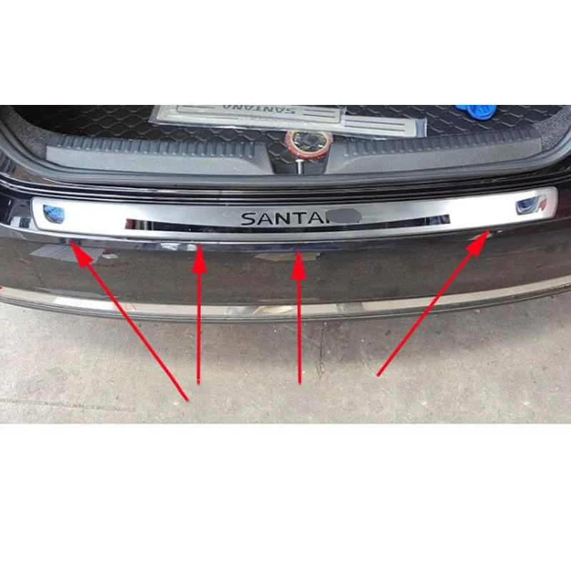 Автомобильная задняя защита для Volkswagen Santana-2013 багажник заднего бампера Накладка на порог ультра-тонкие автомобильные аксессуары