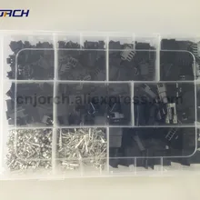 1080 шт SM2.54 наборы 2pin/3pin/4pin/5pin 2,54 мм Шаг женский и мужской Кабельный соединитель JST SM2.54