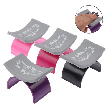 

1Pcs U Shape Plastic & Silicone Cushion Pillow Salon Hand Holder Pad Nail Art Arm Rest