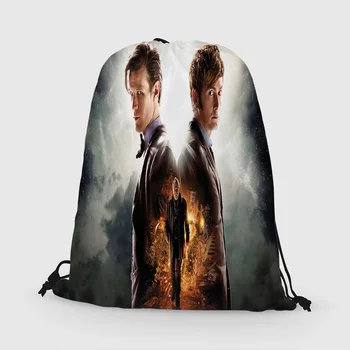 

Custom DOCTOR WHO Drawstring Bag Daypack Kids Satchel Casual Backpack Teenager Storage Bag Women Men 31x40cm*181031-03-9073