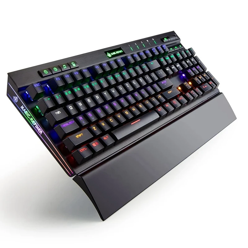 ic-Refiner MK12 Mechanical Gaming Keyboard USB Wired 12 RGB 19 Backlight Mechanical Optical Switch 104 Keys for Gamer Office