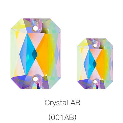 Crystal AB Топ Необычные восьмиугольник пришить хрустальные стразы идеального качества стразы аппликация для изготовление одежды Ювелирные изделия Аксессуары - Цвет: Crystal AB