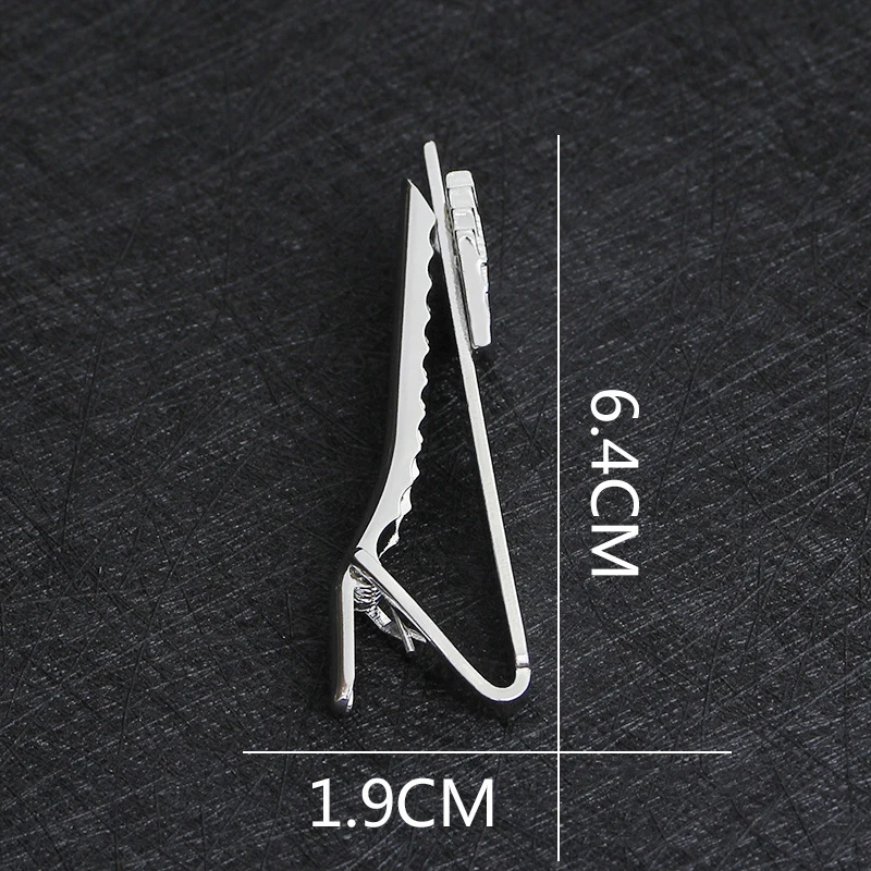 Find Me Zircon Tie Clips for Men Gift Geometric Simple Alloy Tie Clips Jewelry Fashion Suit Accessories Wholesale