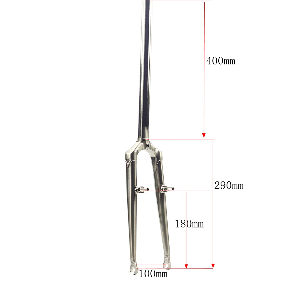 SILVEROCK 20 Inch Chrome Steel Rigid Fork 1pc 25.4mm V