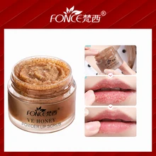 Fonce корейский медовый порошок скраб для губ для удаления омертвевшей кожи Отшелушивающий Уход за губами Отшелушивающий уменьшает цвет губ украшающий губы