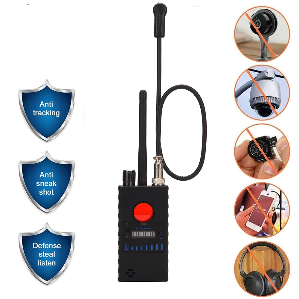 RF Signal detector Anti Spy Detector Camera GPS Signal Lens RF Tracker