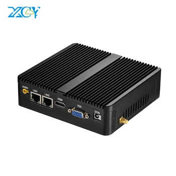 

Mini PC Celeron J1900 Quad-Core Dual LAN 2*COM Fanless Mini Computer Celeron N2830 J1800 Windows 10 NetTop 300M WIFI HDMI VGA