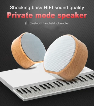 

Wooden A60 Mini Bluetooth speaker music Wireless speaker for phones audio for iphone ipod loudspeaker
