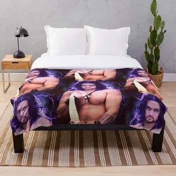 

Jason Momoa Throw Blanket Soft Sherpa Blanket Bed Sheet Single Knee Blanket Office Nap Blanket