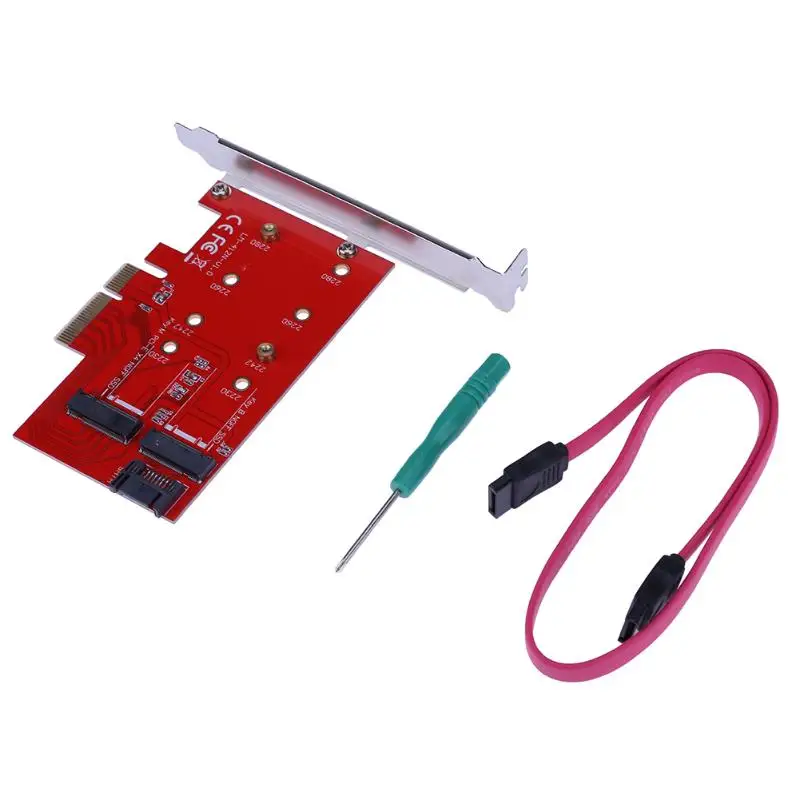 Высокоскоростной Pci-E X4 для Ngff(M.2) жесткий диск Ssd карта удлинитель Sata кабель карта адаптер для ПК настольный Pcie карта адаптер