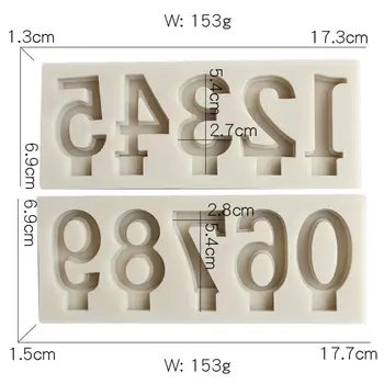 

Big 0-9 Number 3d Shape Fondant Molds Cake Decorating Tools Chocolate Mold Soap Cake Stencils Kitchen DIY Tools