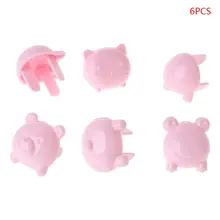 6 шт., защитная электрическая штепсельная Вилка для детей, защита от ударов D08C