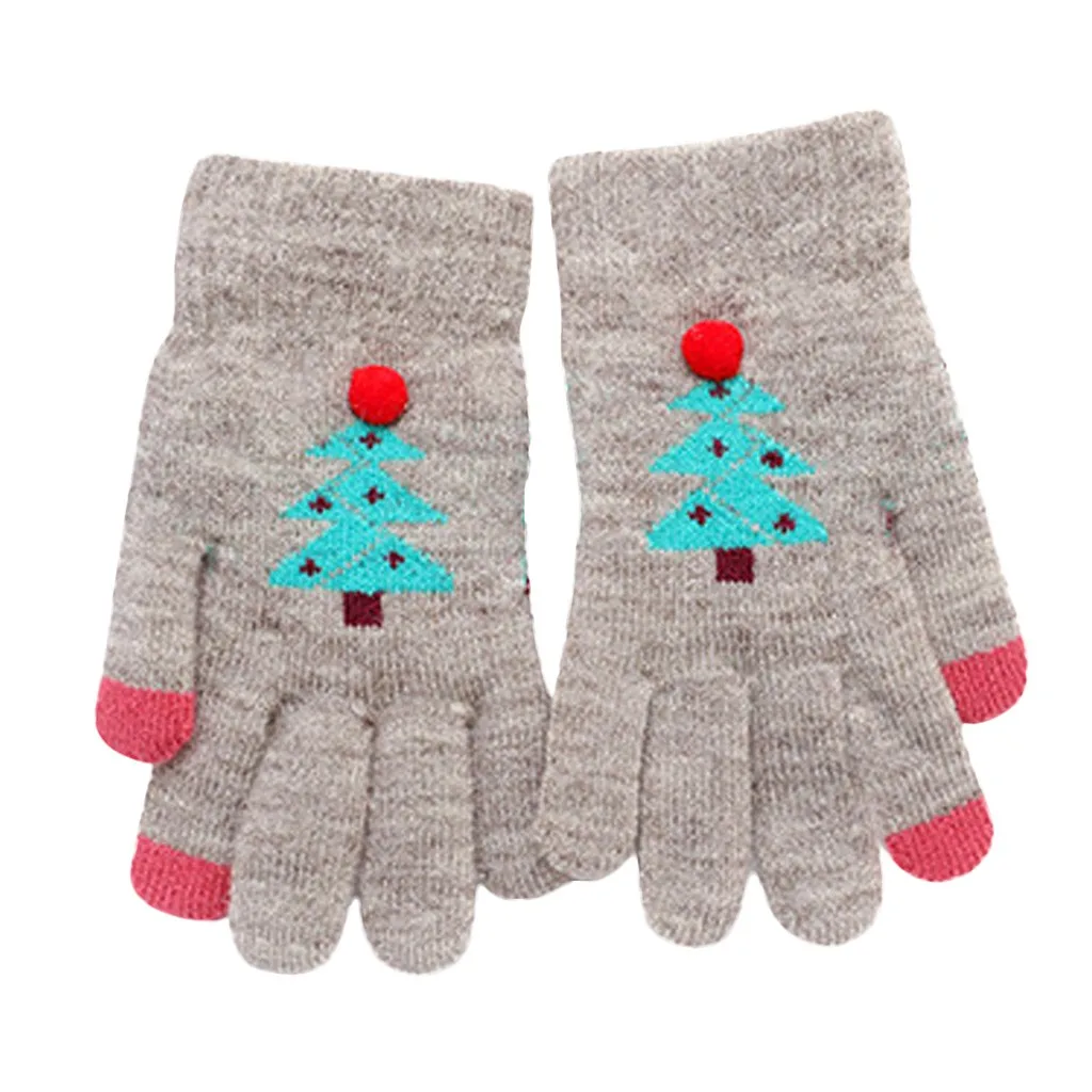 3 пары зимние теплые Мультяшные Перчатки варежки с милым котом перчатки для детей