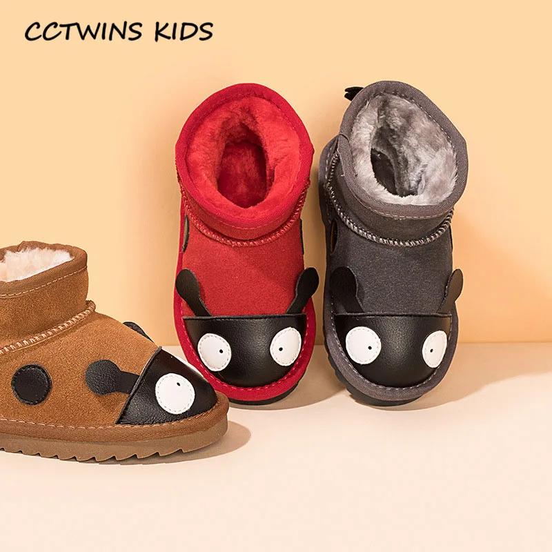 CCTWINS/детская обувь; коллекция года; зимние детские модные короткие ботинки для мальчиков; обувь из натуральной кожи для маленьких девочек; брендовые зимние ботинки; SNB178