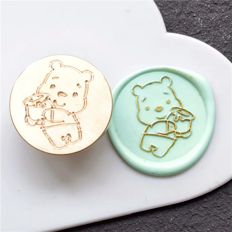 Winnie the Pooh seal wax stamp movie sealing wax stamps Exquisite Paint Wax Stamp DIY Ancient Seal Retro Stamp,Invitation card 