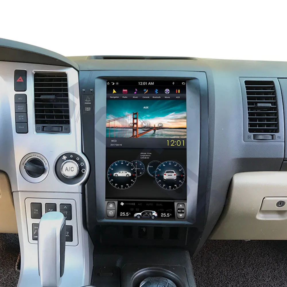 Android 9.0 128GB ROM PX6 Car dvd player GPS Navigation For Toyota tundra Sequoia XK60 2007-2020 head unit stereo radio Carplay