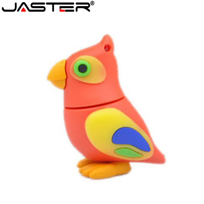 JASTER USB flash drive cute cartoon colorful bird U disk mini pen drive cute firebird pen drive 4GB 8GB 16GB 32GB 64GB pendrive