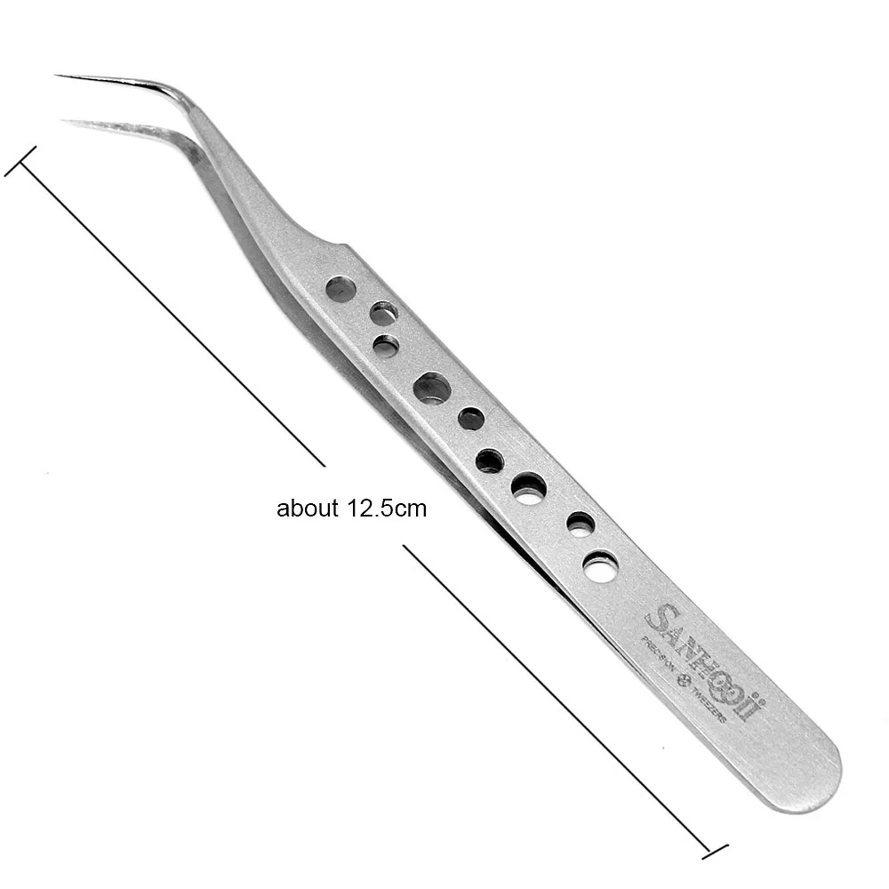 10PCS Electronics Tweezers ESD Straight Tip Precision Stainless Steel Forceps SMD BGA SMT Phone Repair Hand Tool,precision tweezers,tweezer tool,esd anti static tweezers,phone repair tweezers