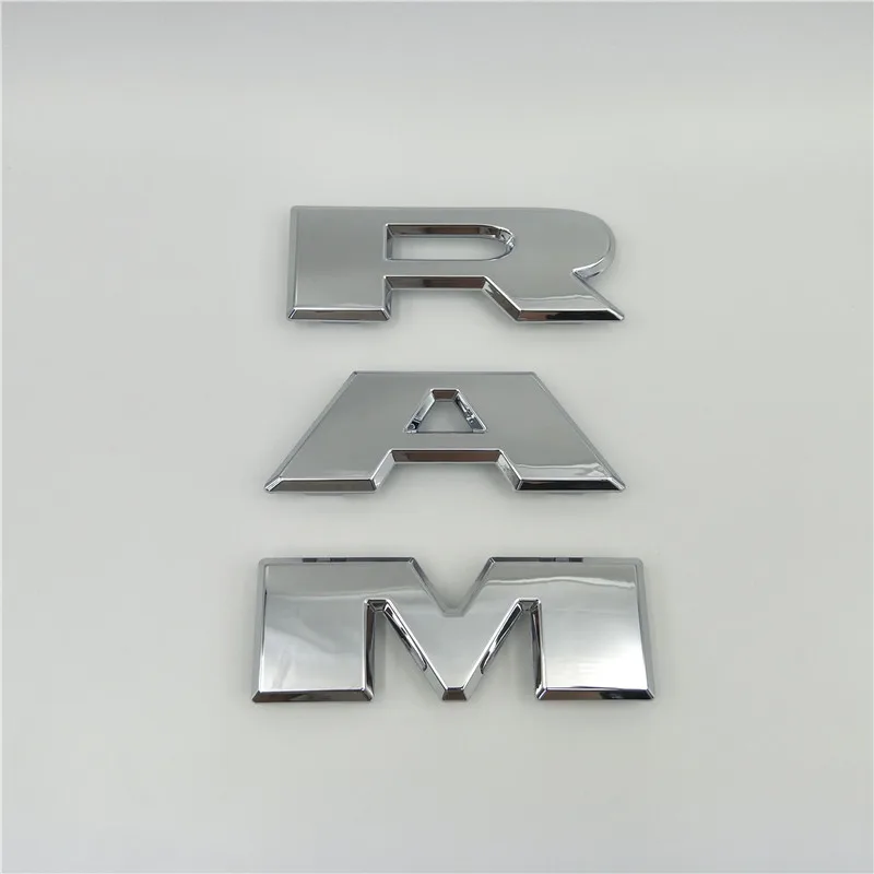 Для Dodge Ram 1500 Rebel эмблема на решетку радиатора капот логотип значок табличка автомобильные аксессуары - Название цвета: silver