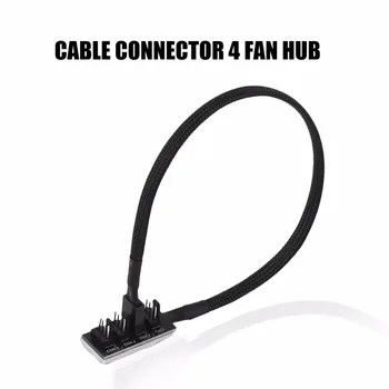 

Host Case PC Cooler Fan Power Cable 1 Female To 4 Male 4Pin Socket 4-Port Fan Hub Splitter Cable Multi Way PWM Fan DIY